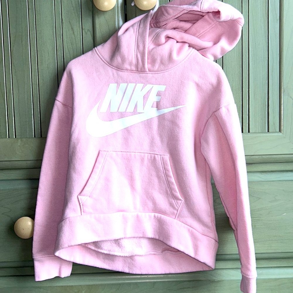 Nike Girls Size 4 Light Pink Hoodie